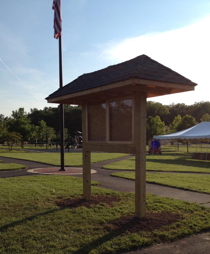 Picture of the information kiosk after installation